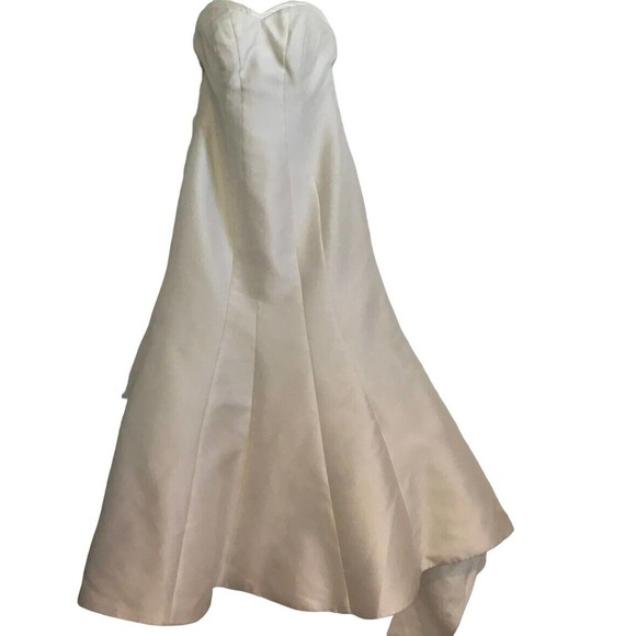 MARTINA LIANA Wedding Dress #688 Ivory Trumpet Strapless Sweetheart Neck Sz 12??